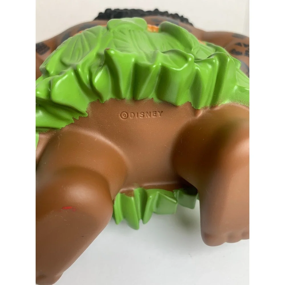 Disney Moana Maui Action Figure Demigod‎ Tribal Tattoos Green Leaf Skirt Toy